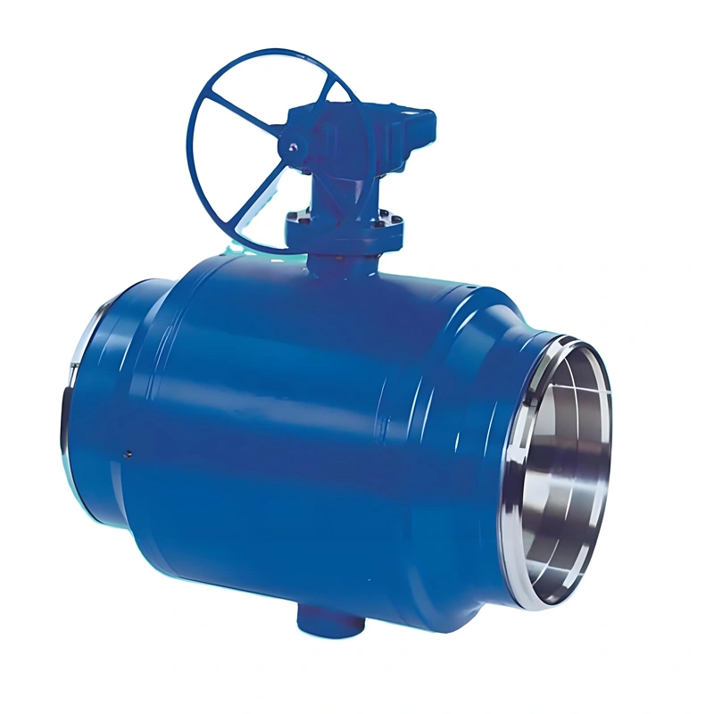 Full Bore Carbon Steel Worm Gear Trunnion Welded Ball Valve for Thermal