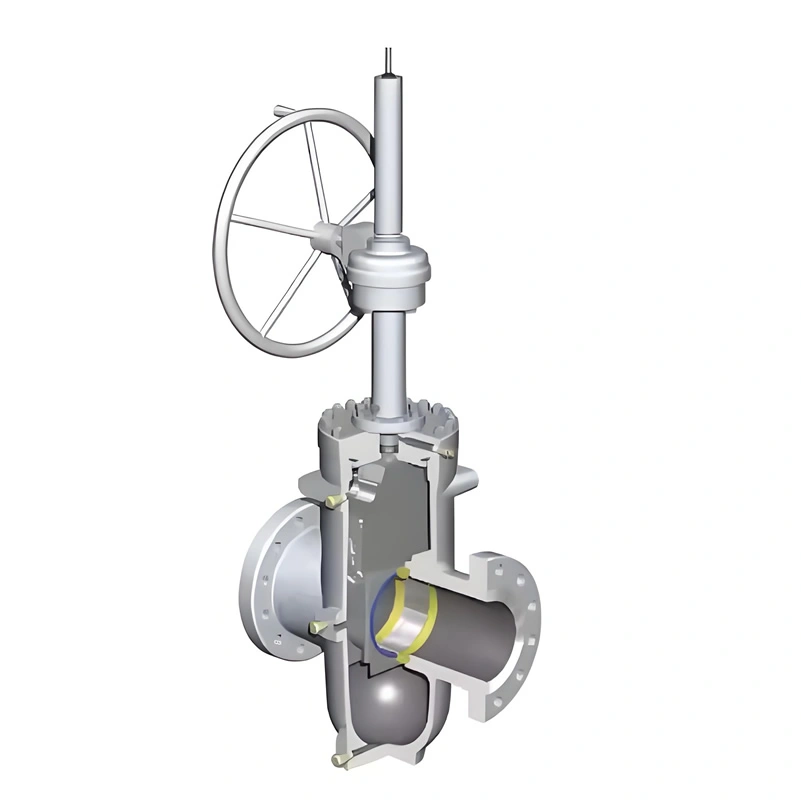 WCB Pneumatic Actuator Air Operated Flat Plate Parallel Slide Slab Gate Valve
