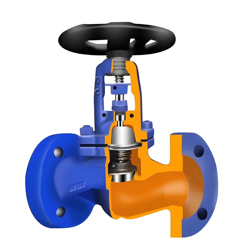 DN15~DN350 PN16~PN40 High Performance Zero-Leakage Bellow Seal Hot Oil Globe Valve 